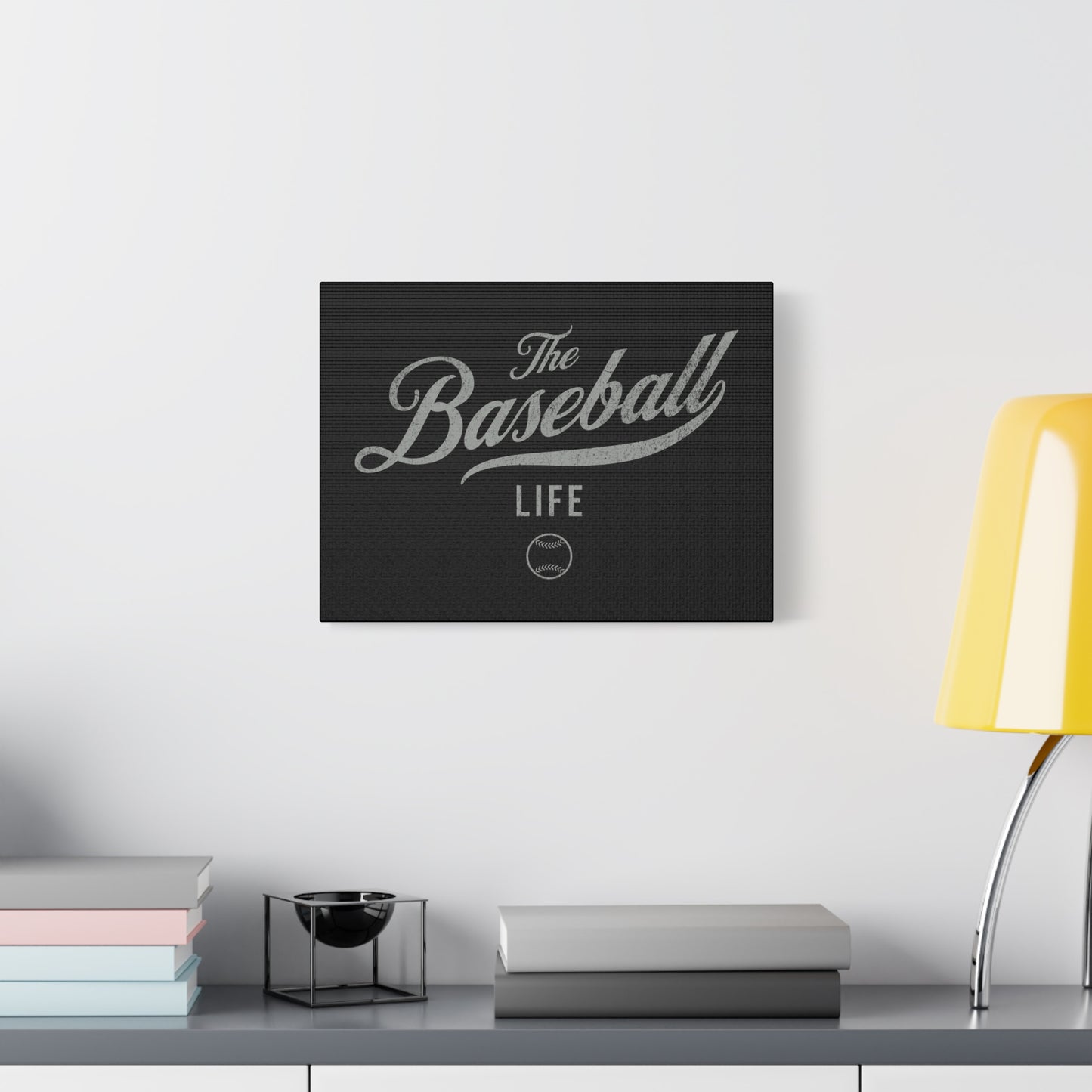 Wall Art Canvas_Black w Silver Gray
