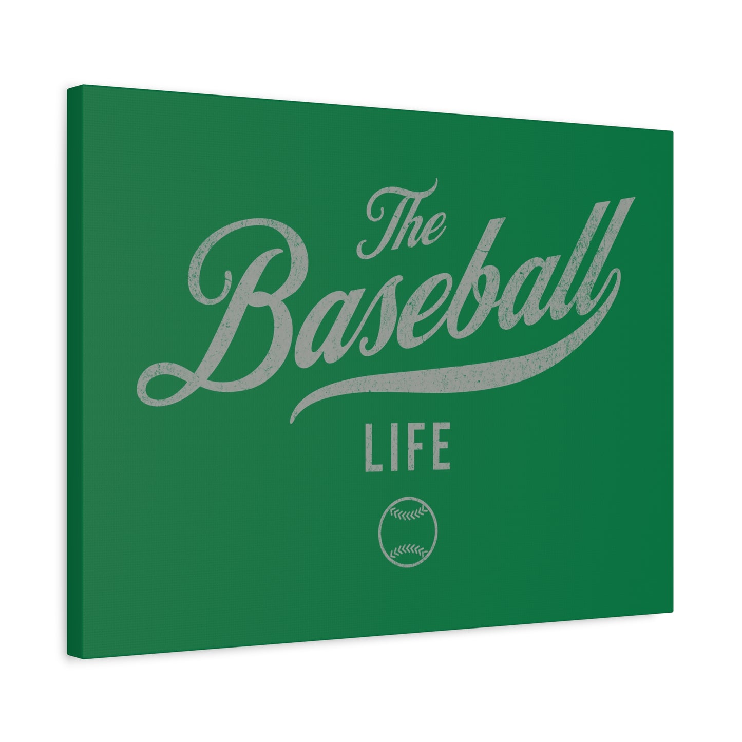 Wall Art Canvas_Green w Silver Gray