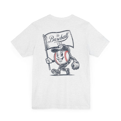 Mr. Baseball Mascot Flying Flag T-Shirt