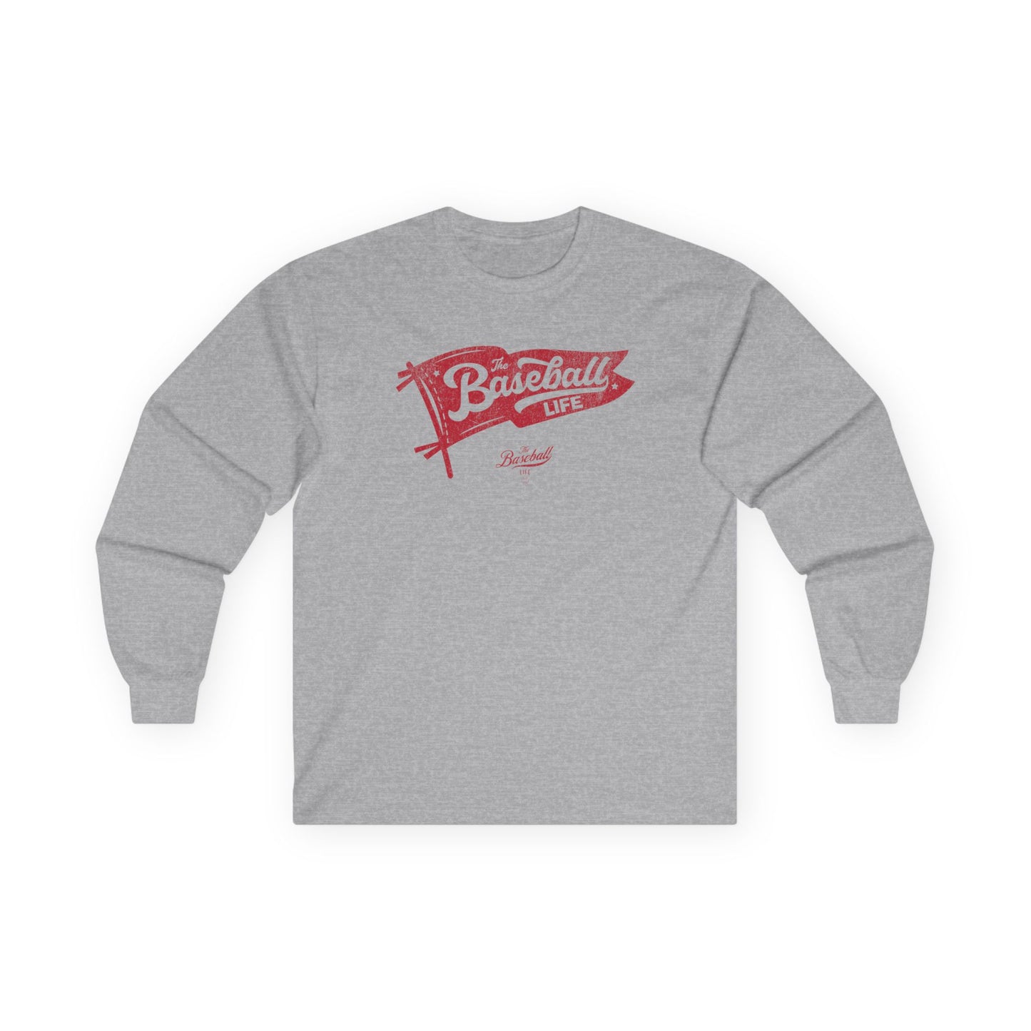 Classic Pennant_Red Print Long-Sleeve