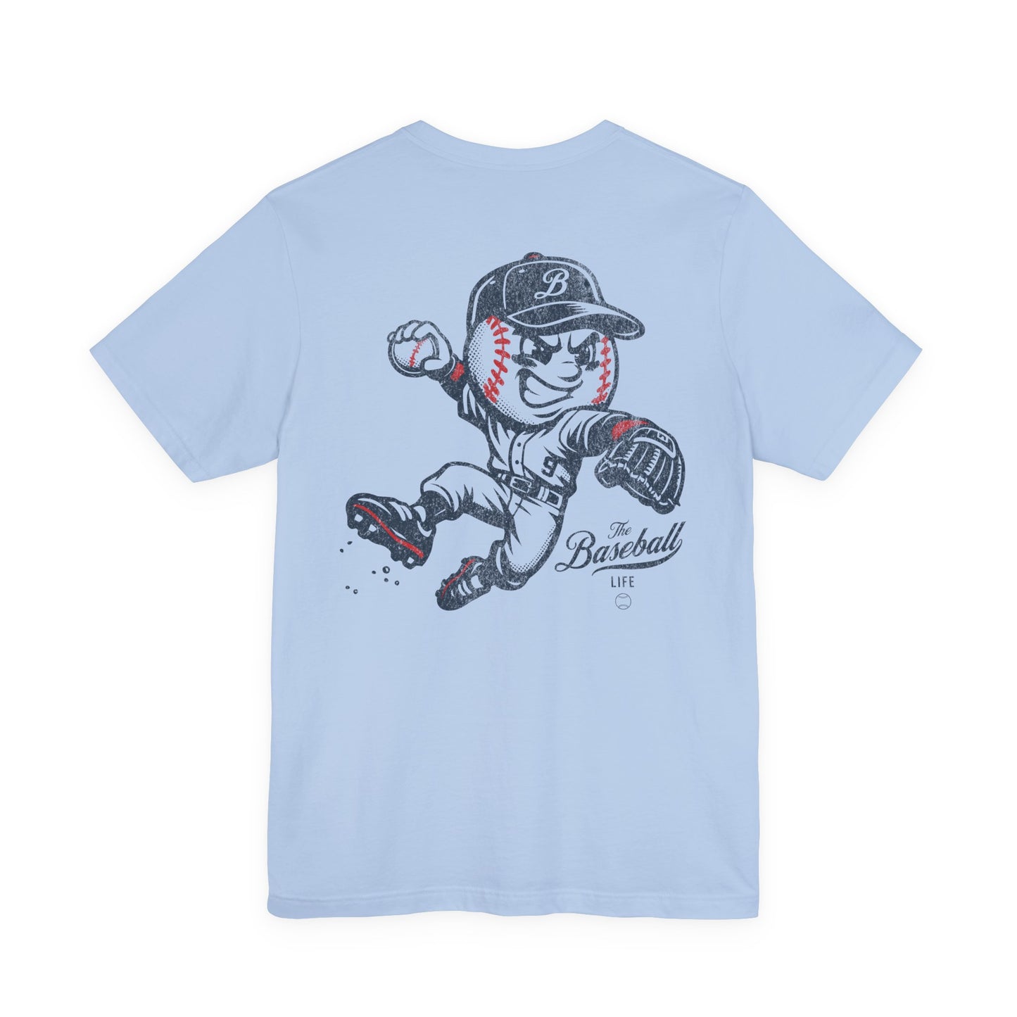 Mr. Baseball Mascot Leaping Throw T-Shirt