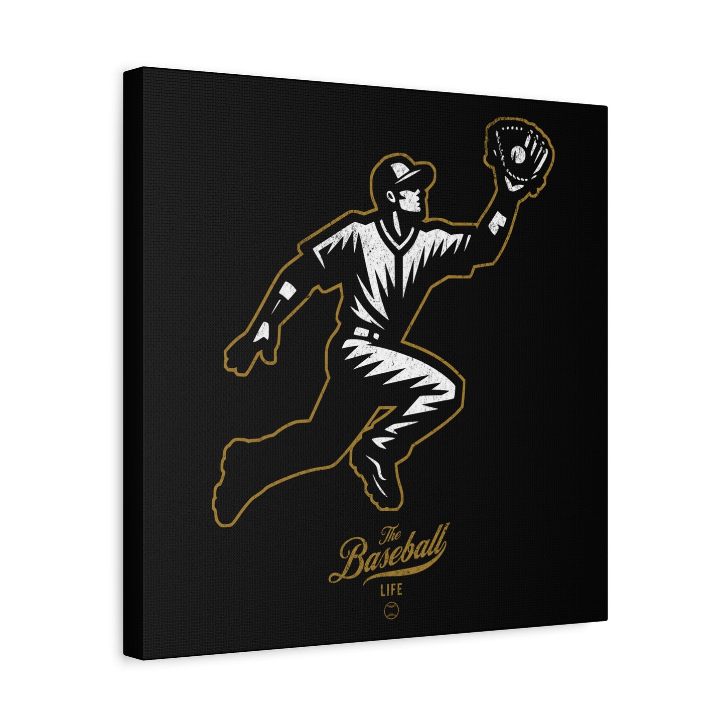 Player Icon Wall Art Canvas_Black