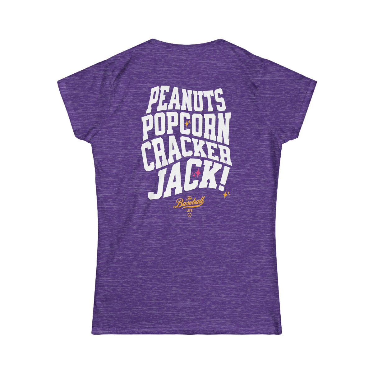 Peanuts Popcorn Crackerjack Women's Baseball T-Shirt