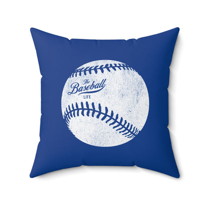 Accent Pillow_Weathered Baseball_Royal Blue