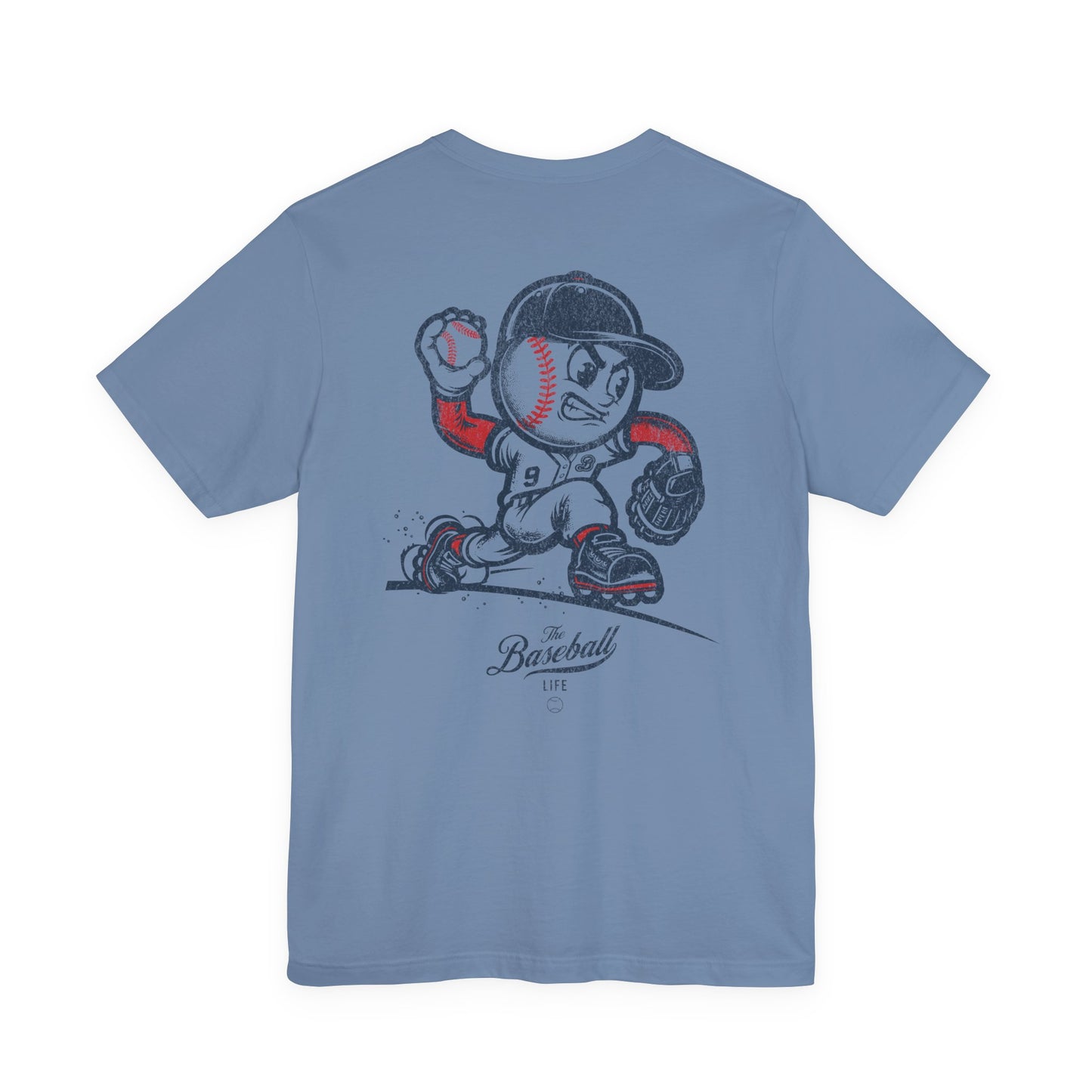 Mr. Baseball Mascot Pitching T-Shirt