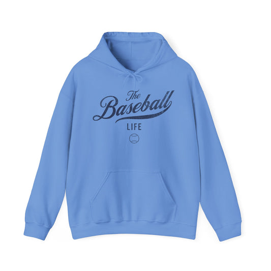 The Baseball Life Hoodie_Navy Print