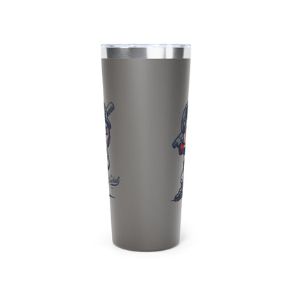 22oz Insulated Travel Tumbler_Mr. Baseball Mascot Batting