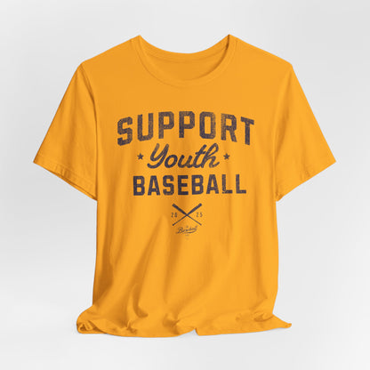 Support Youth Baseball_Navy Print T-Shirt
