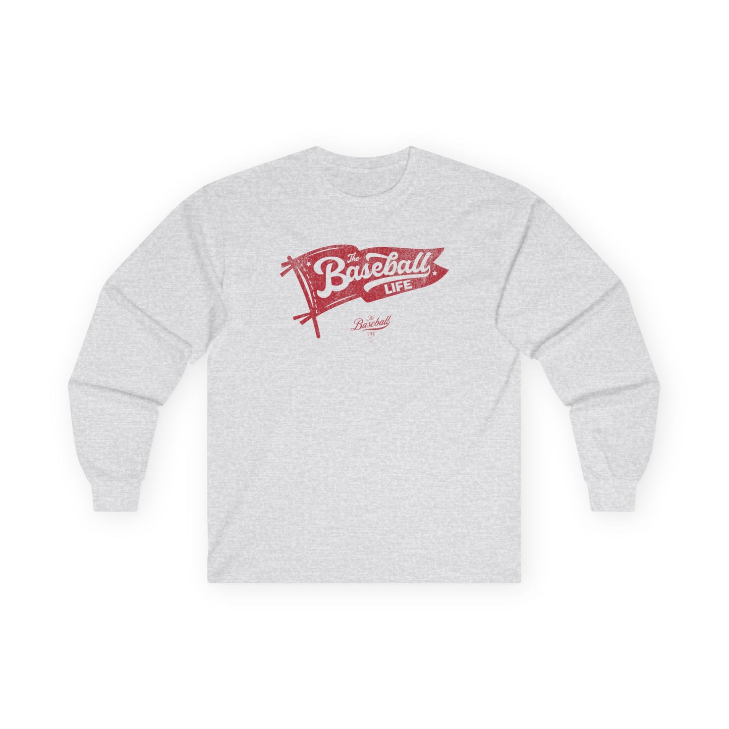 Classic Pennant_Red Print Long-Sleeve