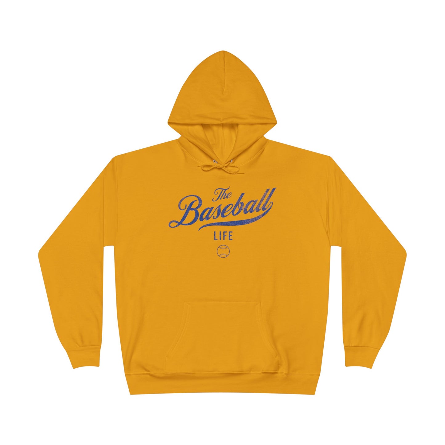 The Baseball Life Hoodie w/Grommets_Royal Blue Print