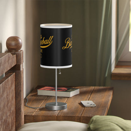 Table Lamp_Black w Yellow Gold Print