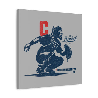 Catcher_Command Respect Wall Art Canvas_Light Gray