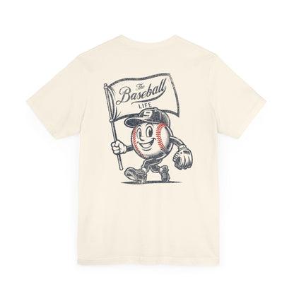 Mr. Baseball Mascot Flying Flag T-Shirt
