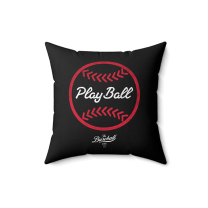 Accent Pillow_Play Ball Graphic Baseball_Black