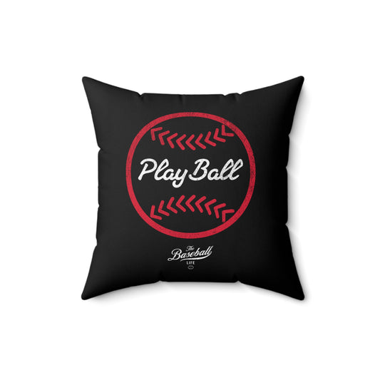 Accent Pillow_Play Ball Graphic Baseball_Black