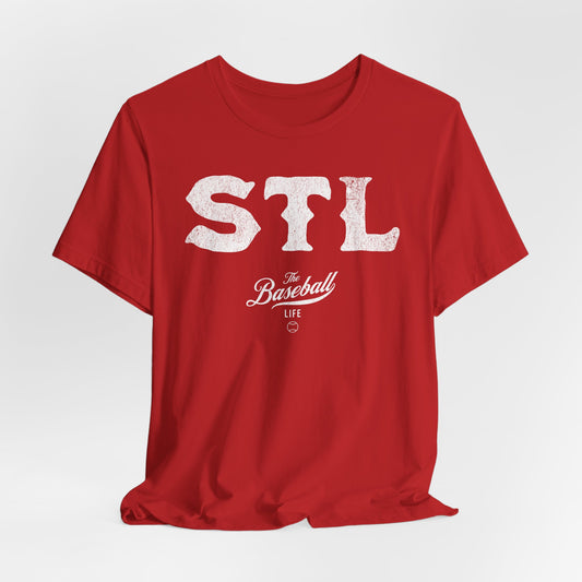 The Baseball Life City Series T-Shirt_STL Red