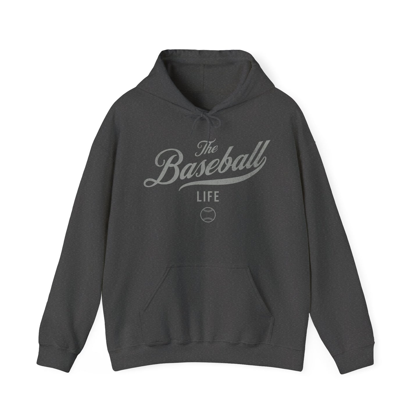 The Baseball Life Hoodie_Silver Gray Print