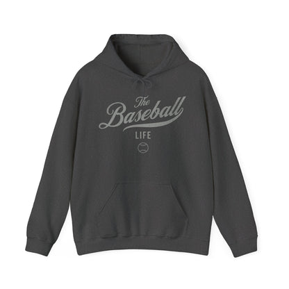 The Baseball Life Hoodie_Silver Gray Print