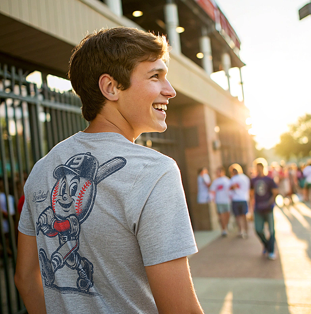 Mr. Baseball Mascot Batter Up! T-Shirt