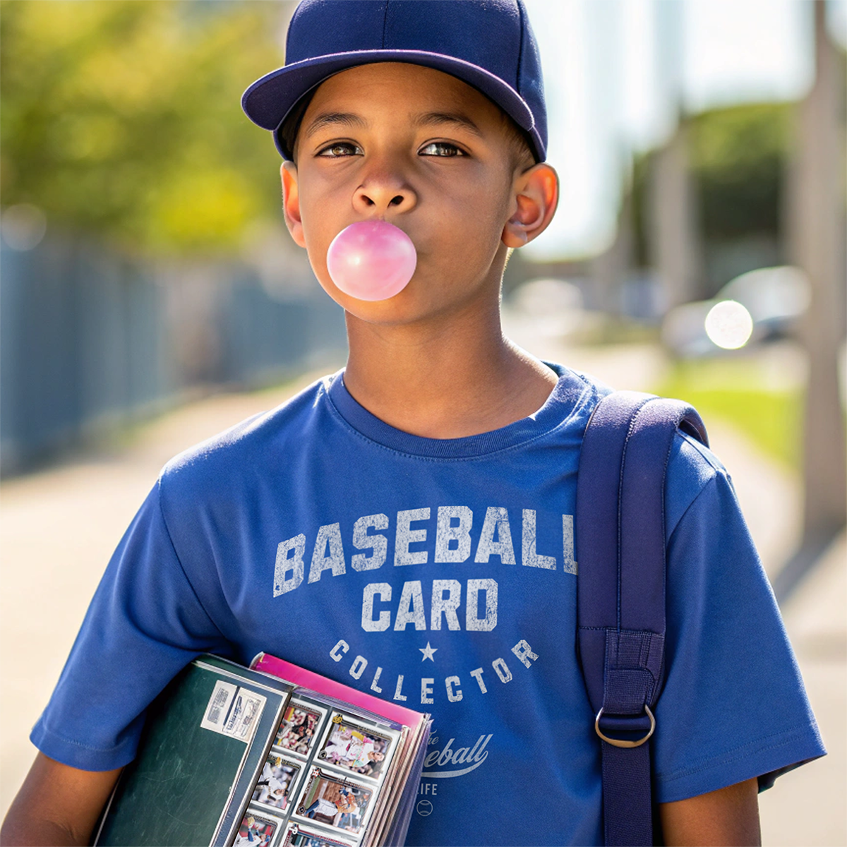 Youth Baseball Card Collector T-Shirt