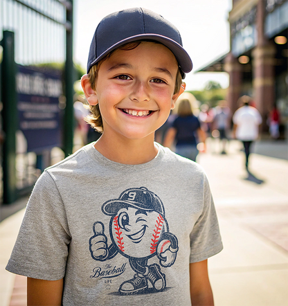 Youth Original Mr. Baseball Mascot T-Shirt