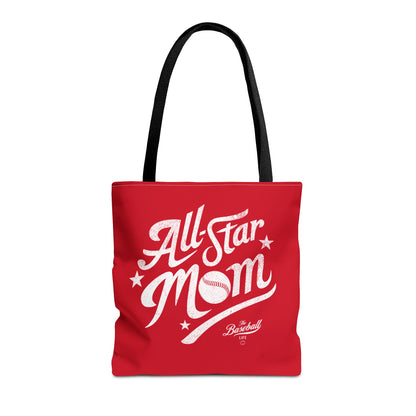 All-Star Mom Tote Bag_Red