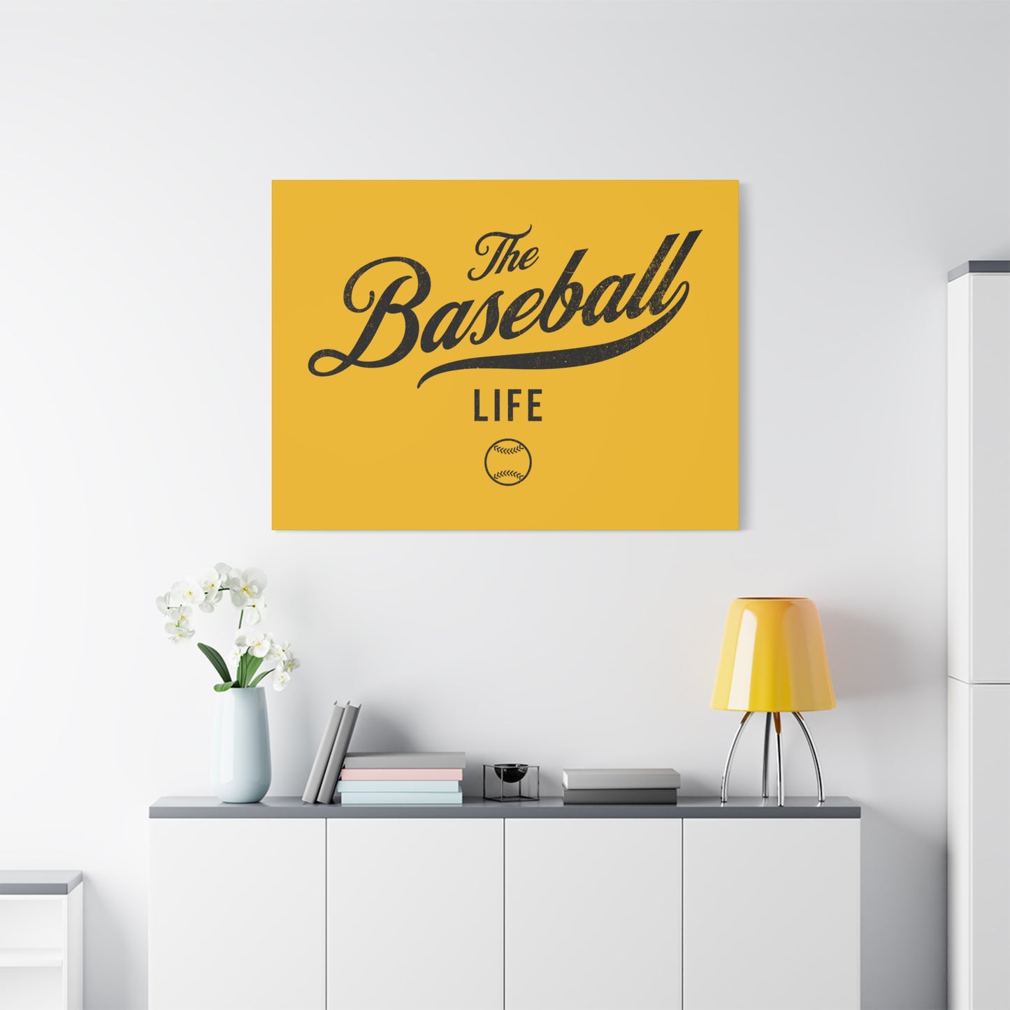 Wall Art Canvas_Yellow Gold w Black