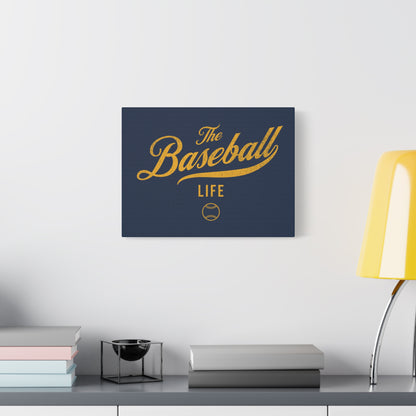 Wall Art Canvas_Navy w Yellow Gold
