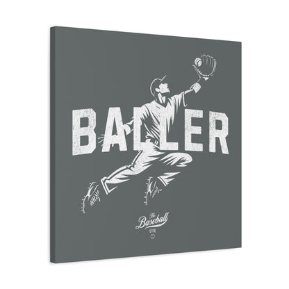 Baller Wall Art Canvas_Dark Gray