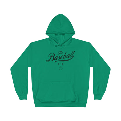 The Baseball Life Hoodie w/Grommets_Black Print