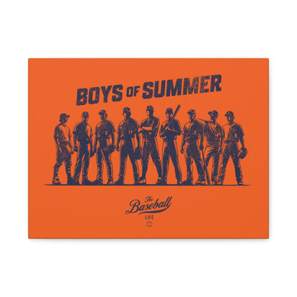Boys of Summer Wall Art Canvas_Orange