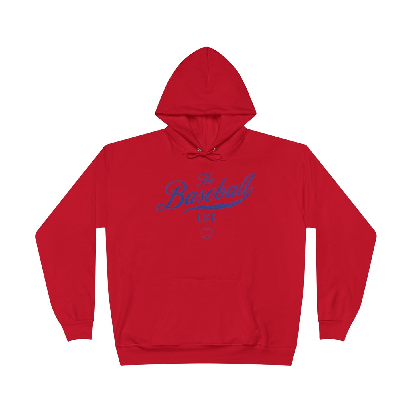 The Baseball Life Hoodie w/Grommets_Royal Blue Print