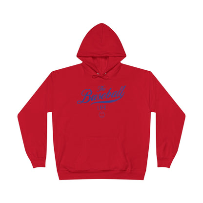 The Baseball Life Hoodie w/Grommets_Royal Blue Print