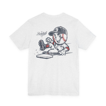 Mr. Baseball Mascot Sliding T-Shirt