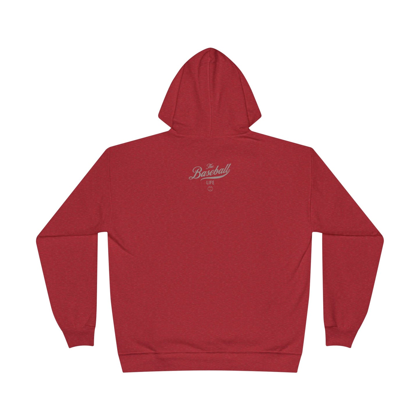 The Baseball Life Hoodie w/Grommets_Silver Gray Print