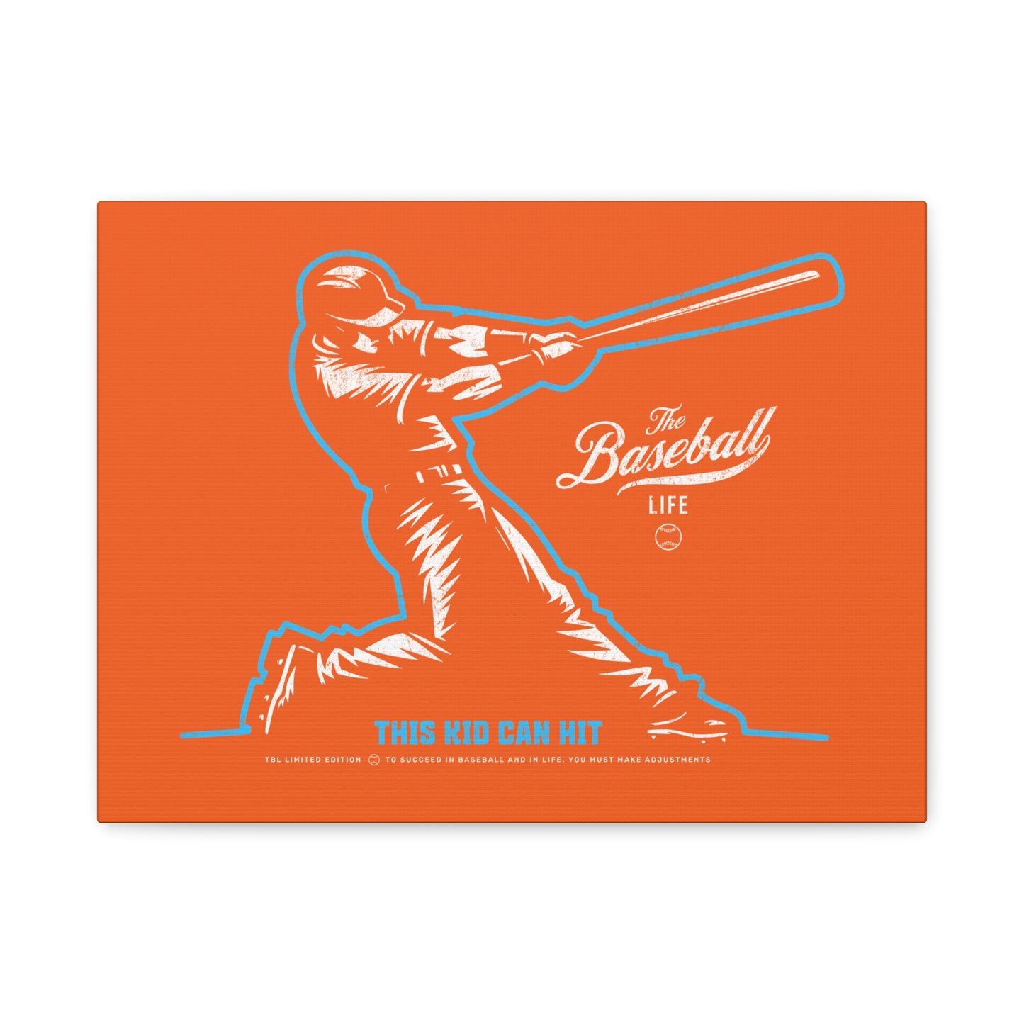 This Kid Can Hit  Wall Art Canvas_Orange