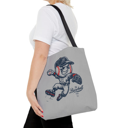 Mr. Baseball Mascot Leaping Throw Tote