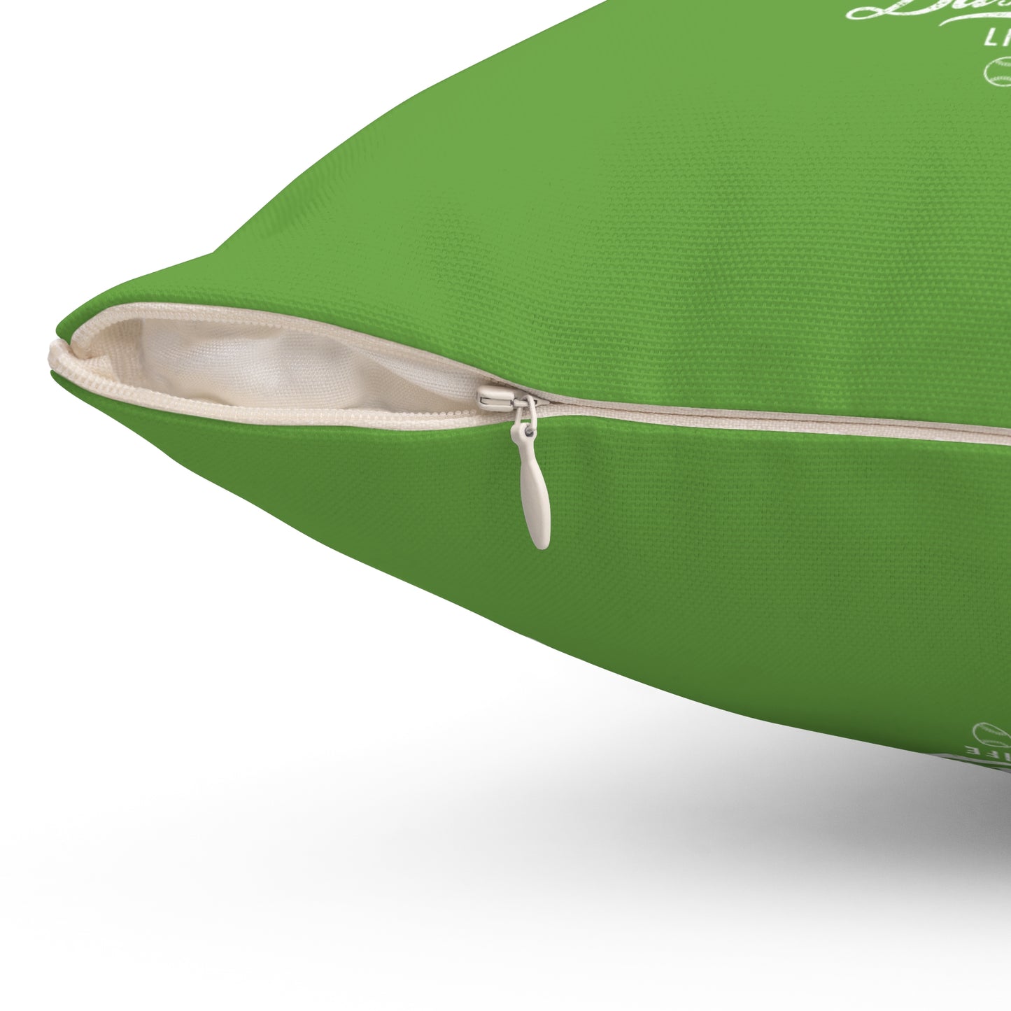 Accent Pillow_Play Ball Graphic Baseball_Grass Green