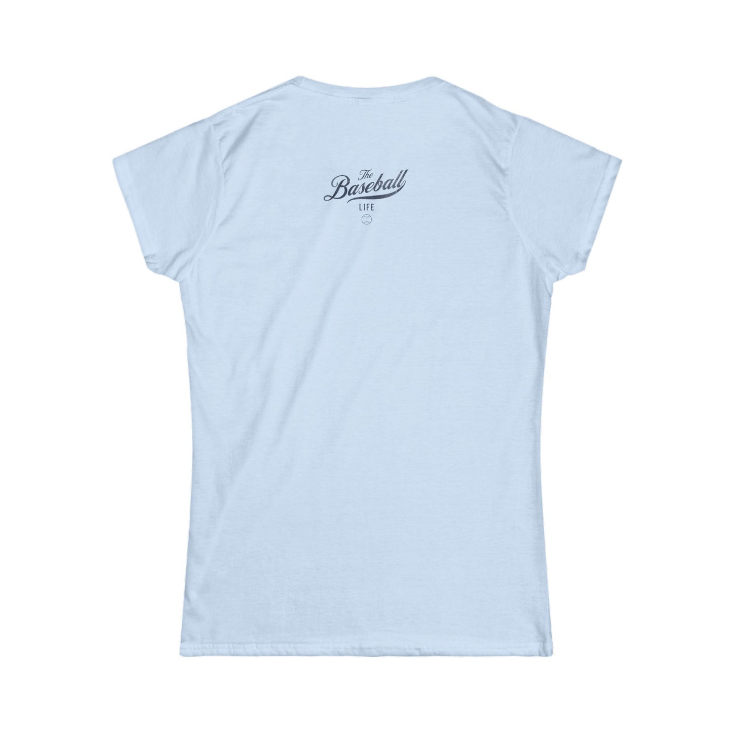 Women's Play Ball Baseball T-Shirt - Navy Print