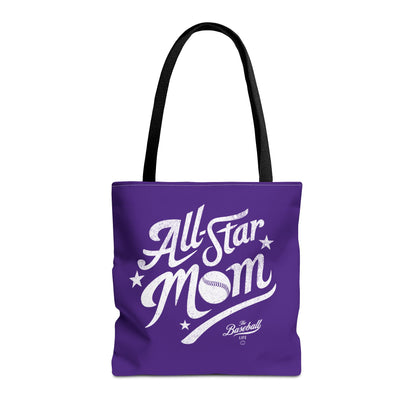 All-Star Mom Tote Bag_Team Purple