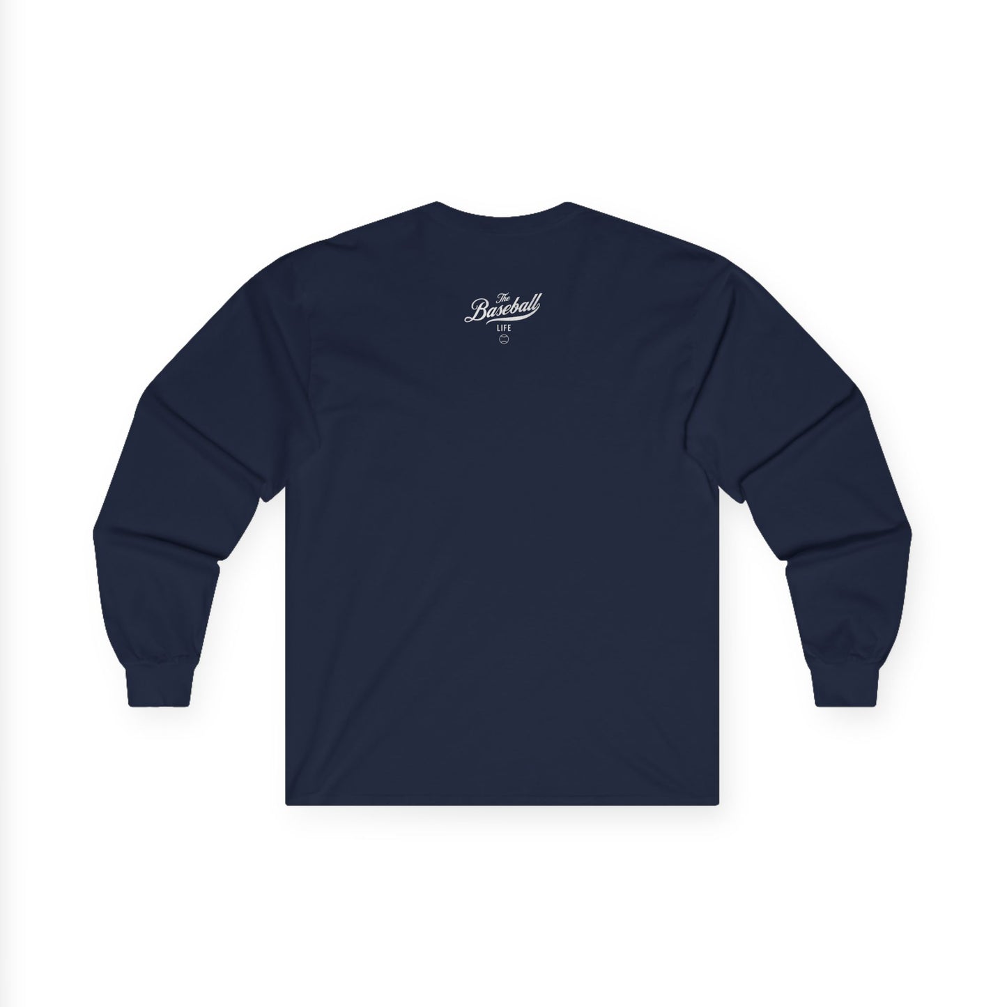 The Baseball Life Long Sleeve T-Shirt_White Print