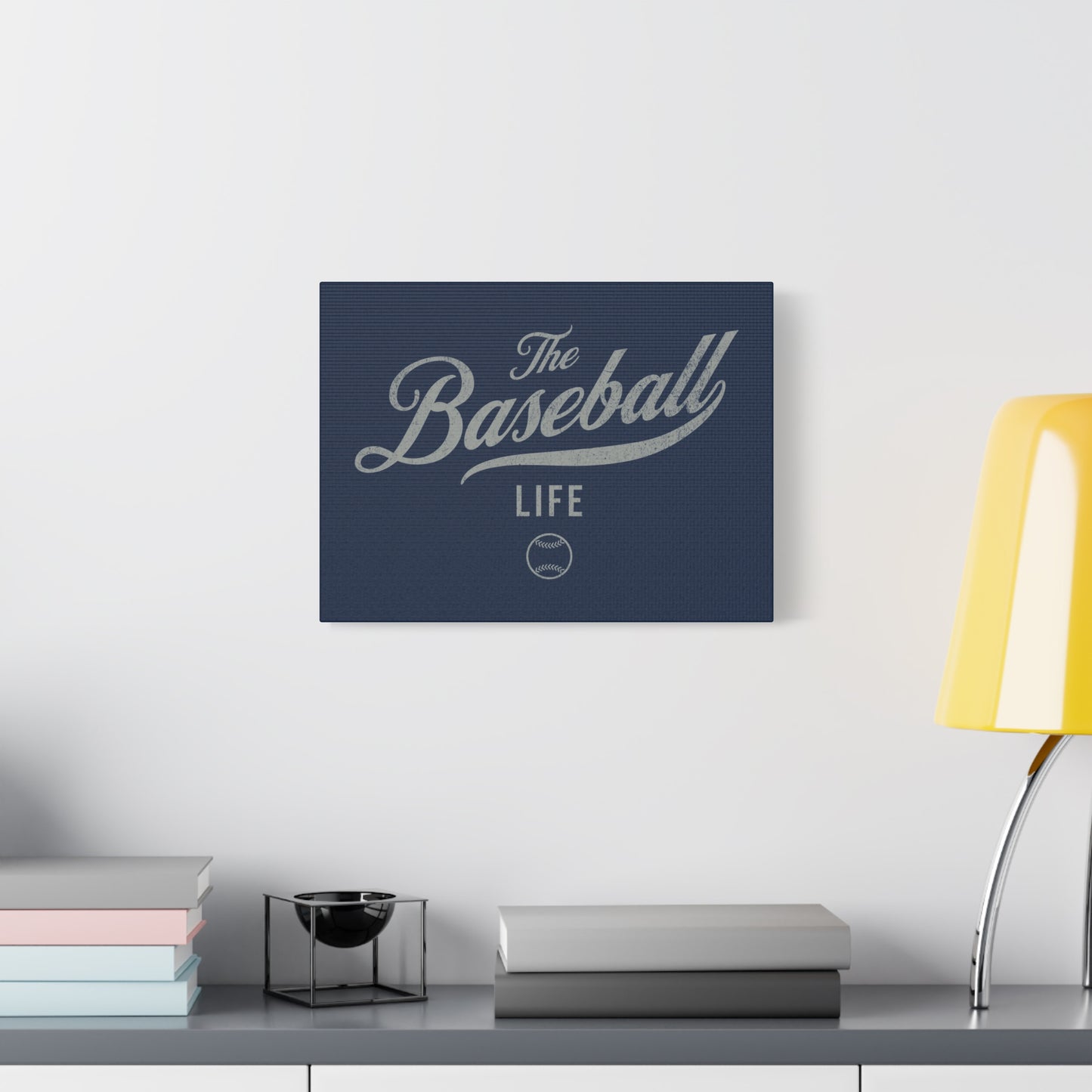 Wall Art Canvas_Navy w Silver Gray