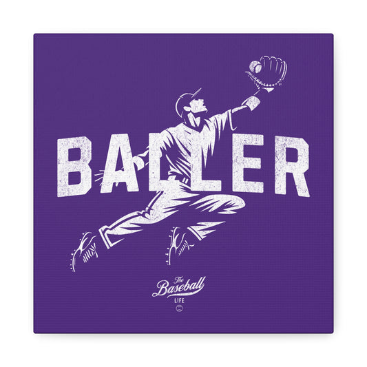 Baller Wall Art Canvas_Purple