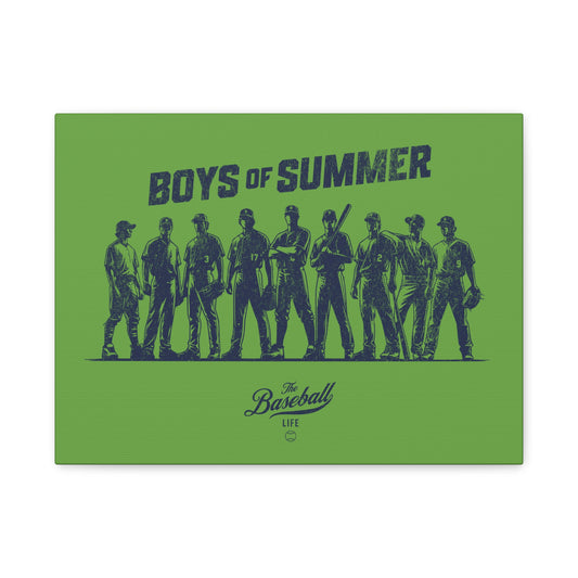 Boys of Summer Wall Art Canvas_Grass Green