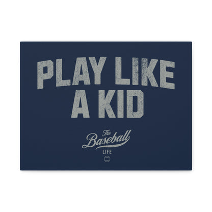 Play Like A Kid Wall Art Canvas_Navy