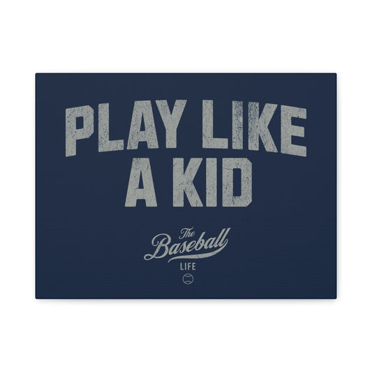 Play Like A Kid Wall Art Canvas_Navy