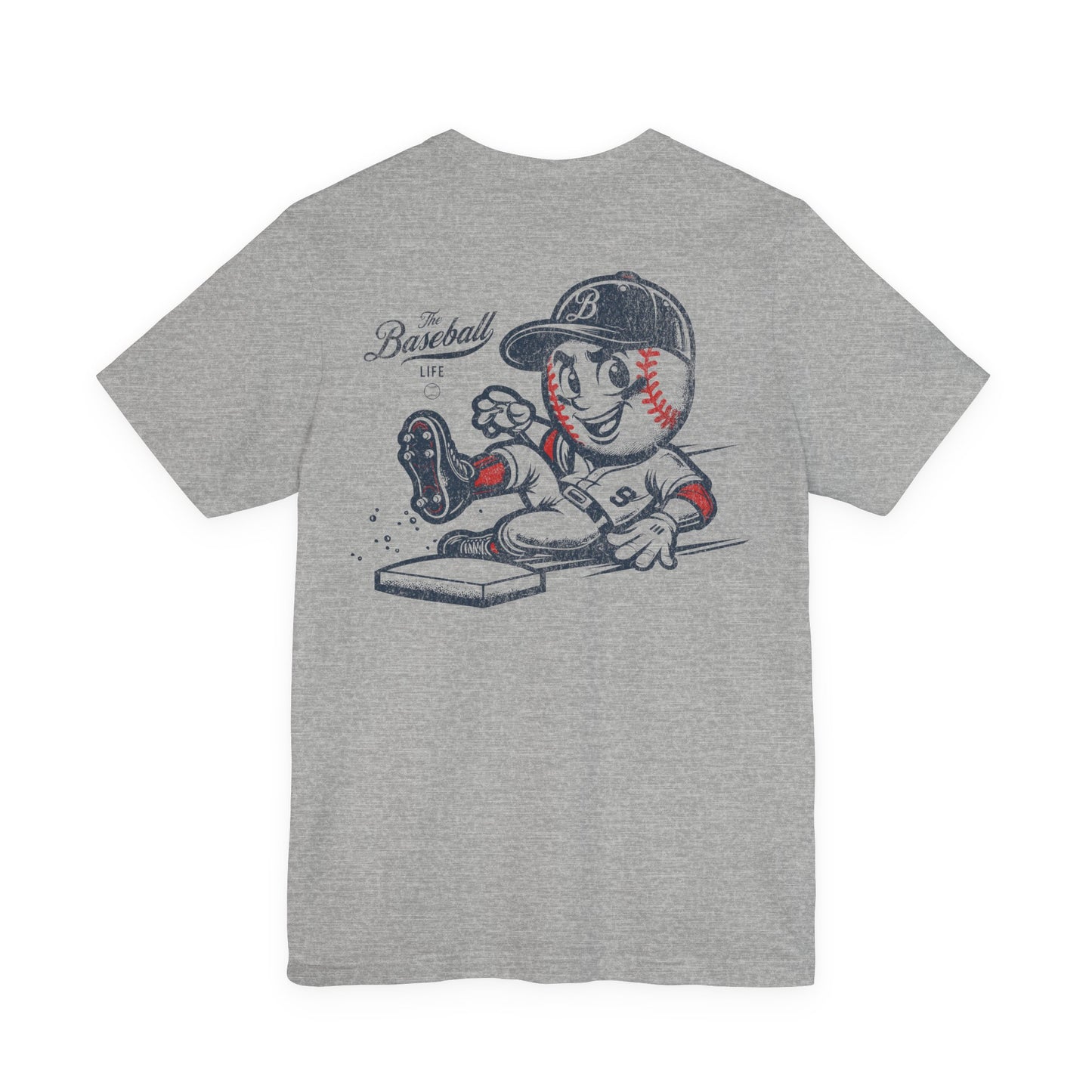 Mr. Baseball Mascot Sliding T-Shirt