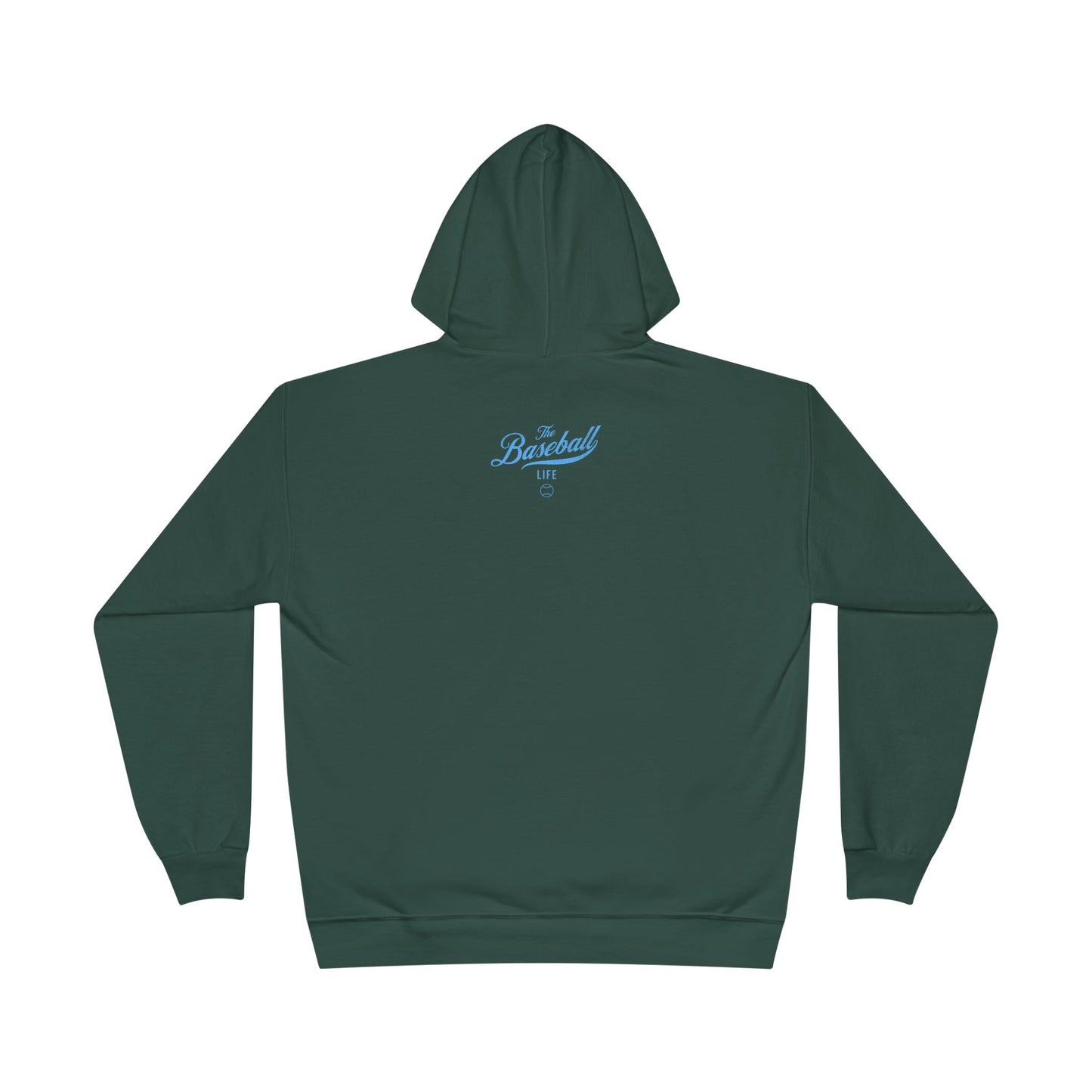 The Baseball Life Hoodie w/Grommets_Carolina Blue Print
