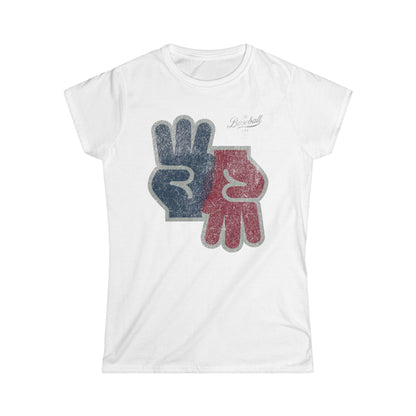 Women's 3-Up 3-Down Baseball T-Shirt