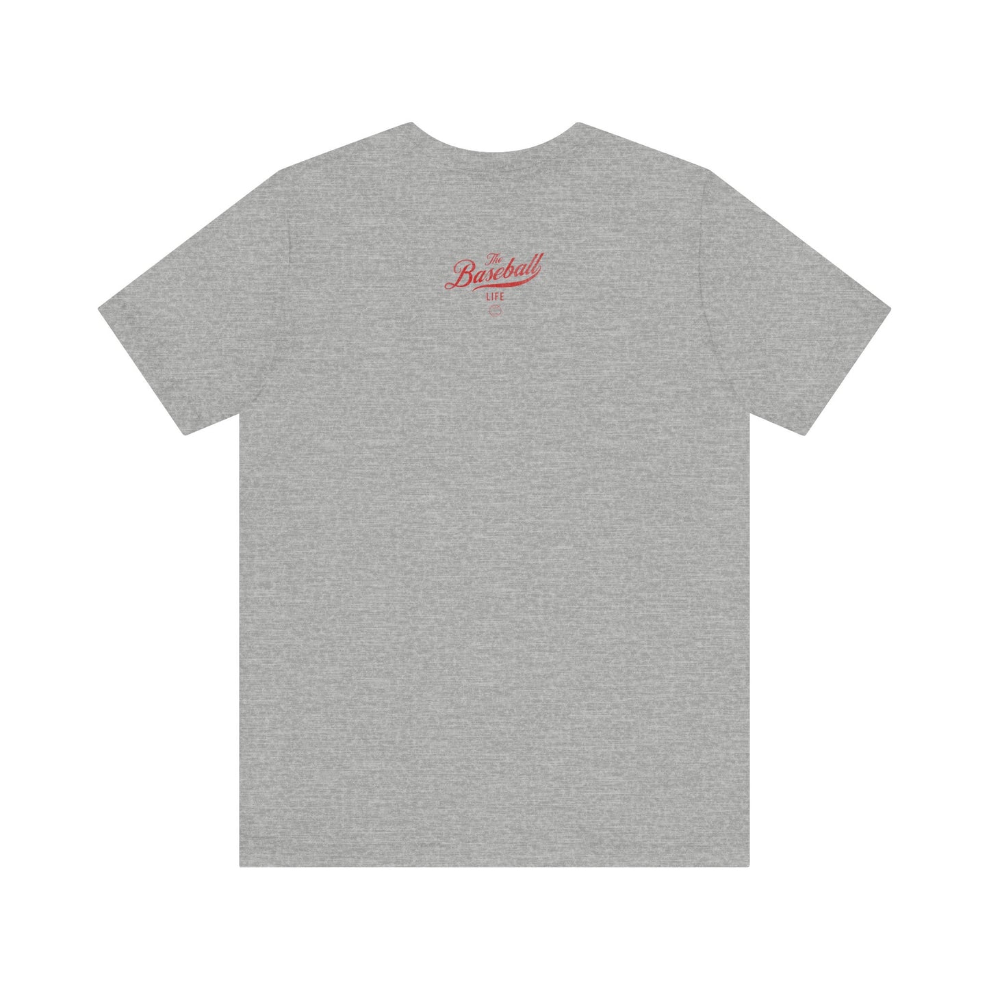The Baseball Life Classic Script T-Shirt_Red Print